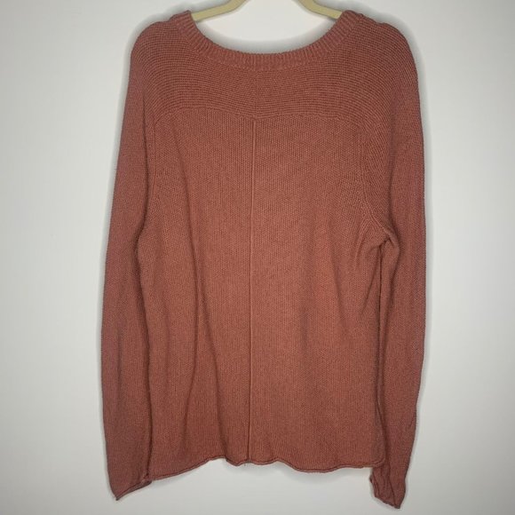 MADEWELL Just Right Pink Pullover Waffle Knit Sweater Sz S - Picture 7 of 11